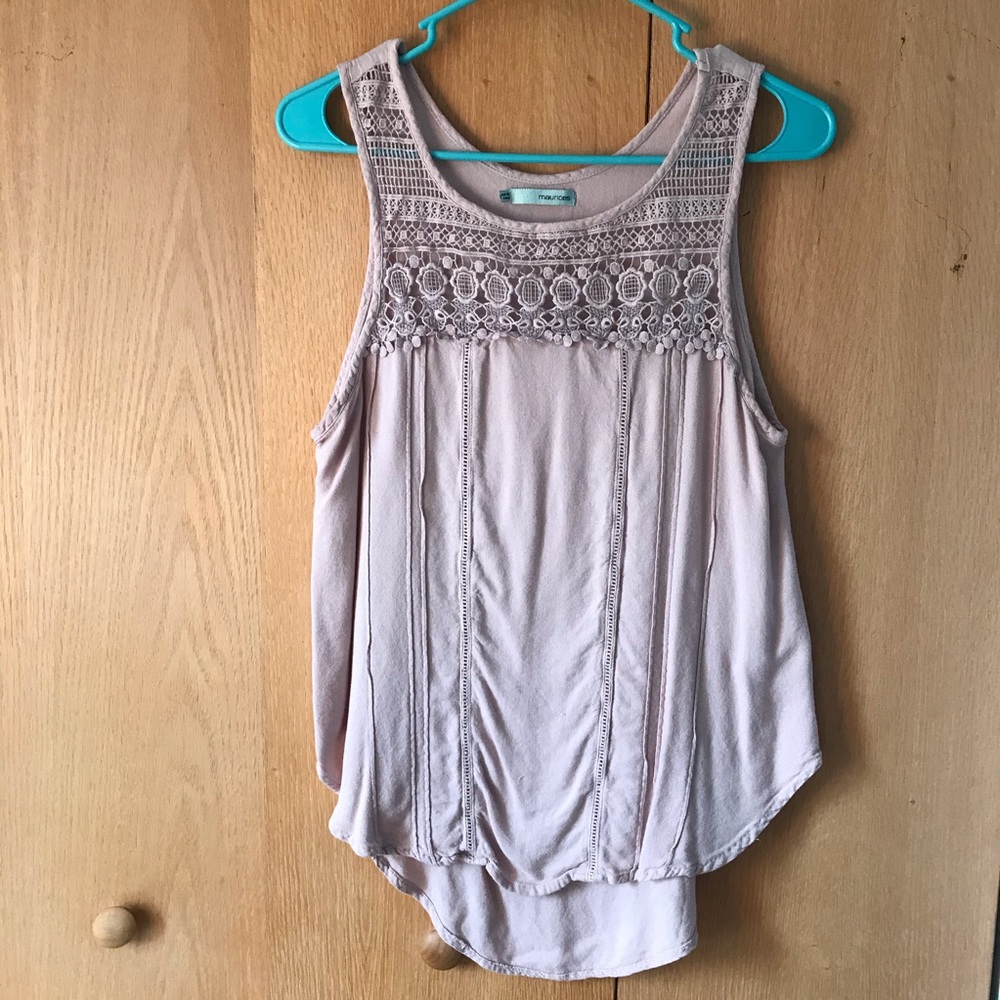 Maurices Tank Lace Yolk